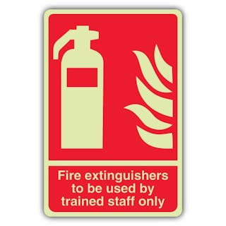 Photoluminescent Fire Extinguishers To Be Used By Trained Staff