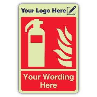 Fire Extinguisher - Portrait - Your Logo Here