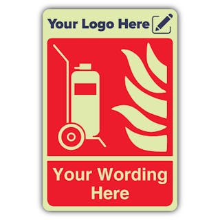 Mobile Fire Extinguisher - Portrait - Your Logo Here