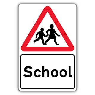 School - Children Crossing Triangle