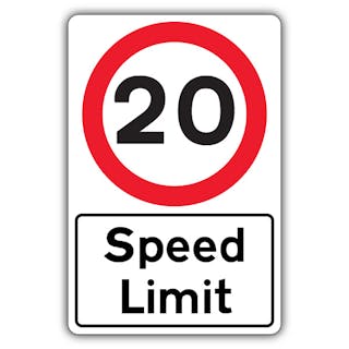 Speed Limit - Speed Limit 20 MPH