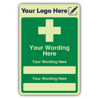 First Aid Point - Portrait - Your Logo Here