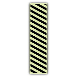 Photoluminescent Edge Marking Strip - Black Chevron Left/Right