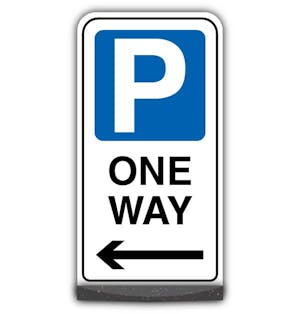 Freestanding Sign - One Way - Arrow Left