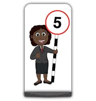 Teacher Flat Panel Pavement Sign - Ms Simmons - 5 mph
