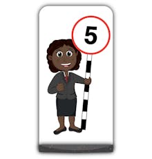 Teacher Flat Panel Pavement Sign - Ms Simmons - 5 mph
