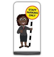 Teacher Flat Panel Pavement Sign - Ms Simmons - Staff Parking Only