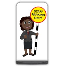 Teacher Flat Panel Pavement Sign - Ms Simmons - Staff Parking Only