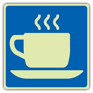 Photoluminescent Hot Cup Symbol