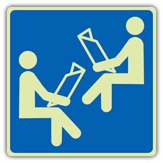 Photoluminescent Leisure Room Icon Symbol