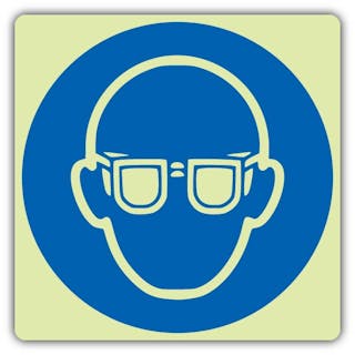 Photoluminescent Wear Goggles Symbol