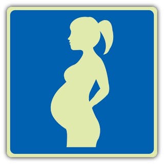 Photoluminescent Pregnant Woman Symbol