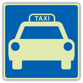 Photoluminescent Taxi Symbol