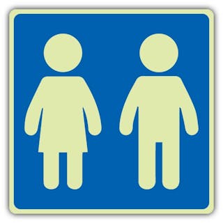 Photoluminescent Children Toilet Symbol