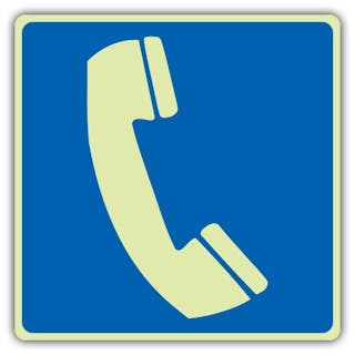 Photoluminescent Telephone Symbol