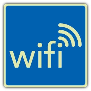 Photoluminescent Wifi Symbol