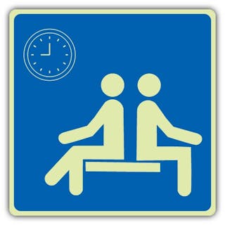 Photoluminescent Waiting Room Symbol