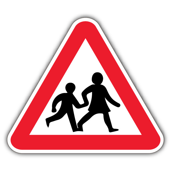 Children Crossing Triangle - Symbol | Children & Schools | Road ...