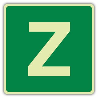 Photoluminescent Z Label - Green