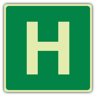 Photoluminescent H Label - Green