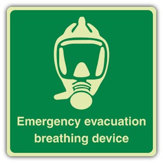 Photoluminescent Emergency Evacuation Breathing Device