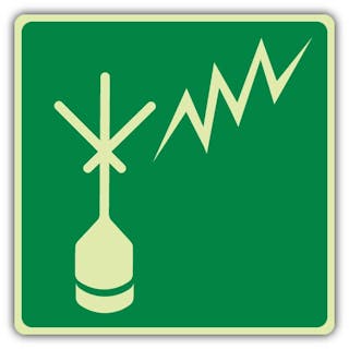 Photoluminescent Free Floating Radio Beacon Symbol