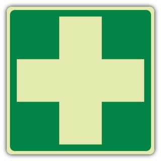 Photoluminescent First Aid Symbol