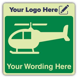 Custom Helideck - Square - Your Logo Here