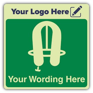 Custom Inflatable Lifejacket - Square - Your Logo Here