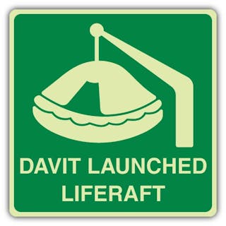 Photoluminescent Davit Launched Liferaft