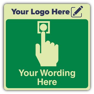 First Aid Call Point - Square - Your Logo Here