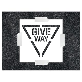 Give Way - Stencil