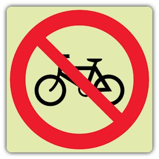 Photoluminescent No Cycling Symbol