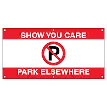 Show You Care, Park Elsewhere - Red Banner