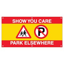 Show You Care, Park Elsewhere - Yellow Banner