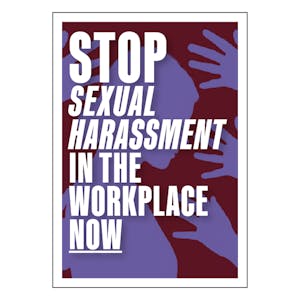 STOP Sexual Harassment In The Workplace Poster