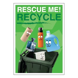 Rescue Me! Recycle Poster