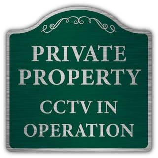 Private Property CCTV In Operation - Large Icon - Prestige