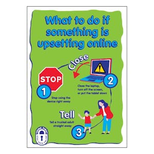 Stop / Close / Tell - Online Safety Poster