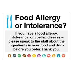 If You Have a Food Allergy Poster - Portrait