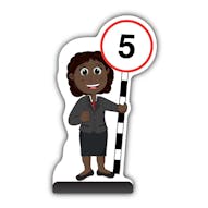 Teacher Cut Out Pavement Sign - Ms Simmons - 5 mph