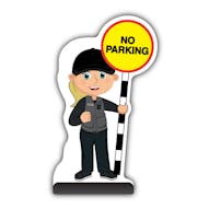 Security Guard Cut Out Pavement Sign - Grace - No Parking
