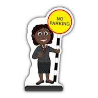 Teacher Cut Out Pavement Sign - Ms Simmons - No Parking