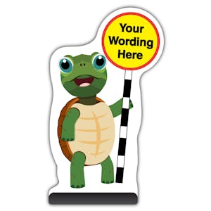 Animal Cut Out Pavement Sign - Turtle - Your Wording Here