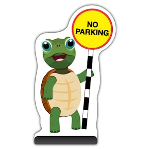 Animal Cut Out Pavement Sign - Turtle - No Parking