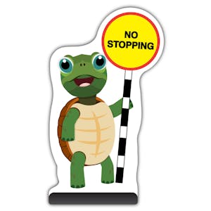 Animal Cut Out Pavement Sign - Turtle - No Stopping