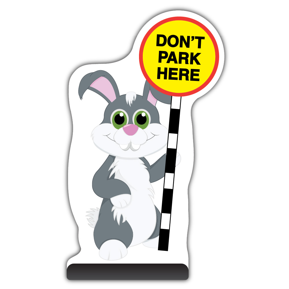 Rabbit Cut Out Pavement Sign – Don’t Park