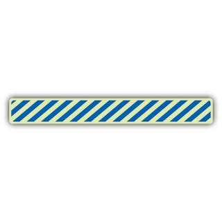 Photoluminescent Edge Marking Strip - Blue Chevron