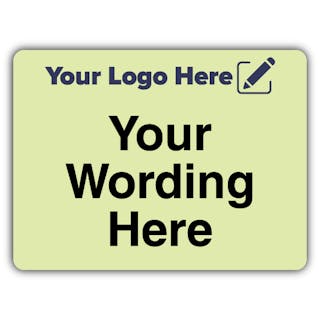 Wayfinding Black Text - Landscape - Your Logo Here