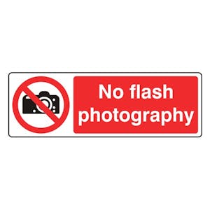 No Flash Photography - Landscape